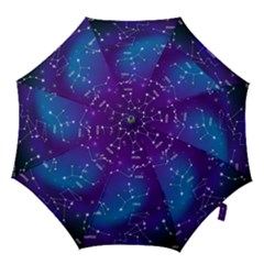 Realistic Night Sky Poster With Constellations Hook Handle Umbrellas (large) by Grandong