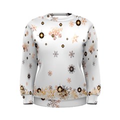 Golden-snowflake Women s Sweatshirt by saad11