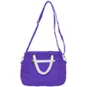 Ultra Violet Purple Rope Handles Shoulder Strap Bag View3