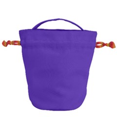 Ultra Violet Purple Drawstring Bucket Bag by Patternsandcolors