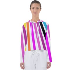 Colorful Multicolor Colorpop Flare Women s Slouchy Sweat by Cemarart