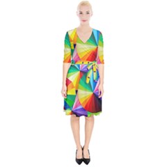 Bring Colors To Your Day Wrap Up Cocktail Dress by elizah032470
