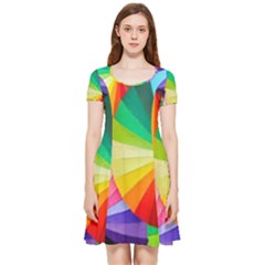 Bring Colors To Your Day Inside Out Cap Sleeve Dress by elizah032470