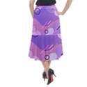 Colorful Labstract Wallpaper Theme Midi Mermaid Skirt View2