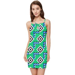 Beauitiful Geometry Summer Tie Front Dress by Sparkle