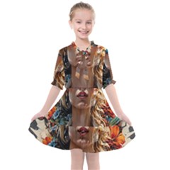 Colorful Model Kids  All Frills Chiffon Dress by Sparkle