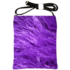 Purple Tresses Shoulder Sling Bag by FunWithFibro