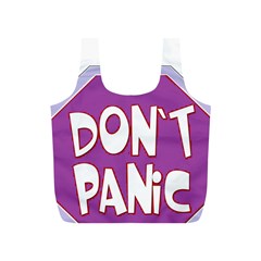Purple Don t Panic Sign Reusable Bag (s) by FunWithFibro