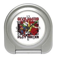 Give Blood Play Soccer Travel Alarm Clock by MegaSportsFan