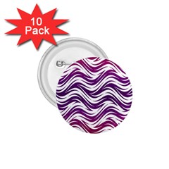 Purple Waves Pattern 1 75  Button (10 Pack)  by LalyLauraFLM