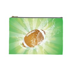 American Football  Cosmetic Bag (large)  by FantasyWorld7