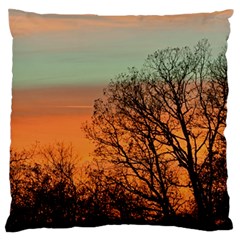 Twilight Sunset Sky Evening Clouds Large Flano Cushion Case (one Side) by Amaryn4rt
