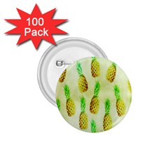 Pineapple Wallpaper Vintage 1 75  Buttons (100 Pack)  by Nexatart