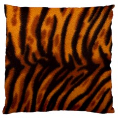 Animal Background Cat Cheetah Coat Large Flano Cushion Case (one Side) by Amaryn4rt