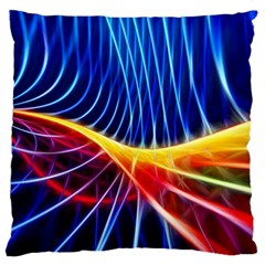 Color Colorful Wave Abstract Standard Flano Cushion Case (two Sides) by Amaryn4rt