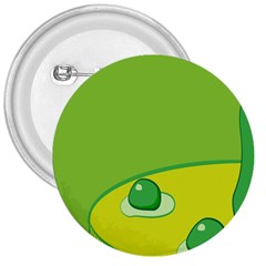 Food Egg Minimalist Yellow Green 3  Buttons by Alisyart