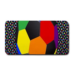 Team Soccer Coming Out Tease Ball Color Rainbow Sport Medium Bar Mats by Mariart