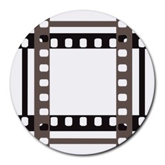 Frame Decorative Movie Cinema Round Mousepads by Nexatart