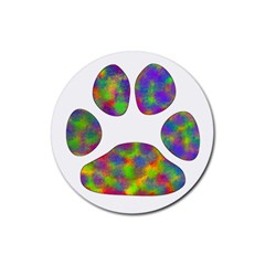Paw Rubber Round Coaster (4 Pack)  by BangZart
