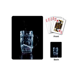 Glass Water Liquid Background Playing Cards (mini)  by BangZart