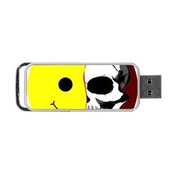 Skull Behind Your Smile Portable Usb Flash (one Side) by BangZart