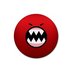 Funny Angry Rubber Coaster (round)  by BangZart