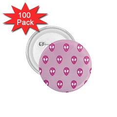 Alien Pattern Pink 1 75  Buttons (100 Pack)  by BangZart