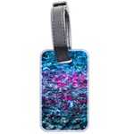Water Color Violet Luggage Tags (Two Sides) Back
