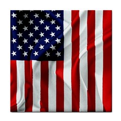 American Usa Flag Vertical Face Towel by FunnyCow