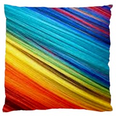 Rainbow Standard Flano Cushion Case (one Side) by NSGLOBALDESIGNS2