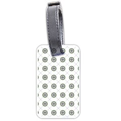 Logo Kekistan Pattern Elegant With Lines On White Background Luggage Tags (one Side)  by snek