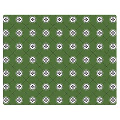 Logo Kekistan Pattern Elegant With Lines On Green Background Double Sided Flano Blanket (medium) by snek