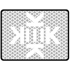 Logo Kek Pattern Black And White Kekistan Double Sided Fleece Blanket (large)  by snek