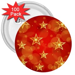 Background Christmas Decoration 3  Buttons (100 Pack)  by Simbadda