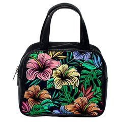 Hibiscus Dream Classic Handbag (one Side) by retrotoomoderndesigns