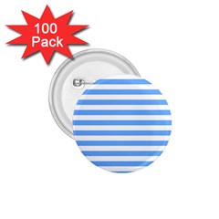 Blue Stripes 1 75  Buttons (100 Pack)  by snowwhitegirl