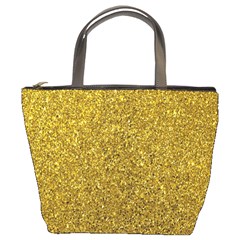Gold Sparkles Bucket Bag by retrotoomoderndesigns