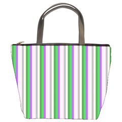 Candy Stripes 2 Bucket Bag by retrotoomoderndesigns
