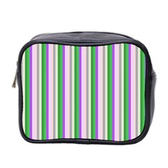 Candy Stripes 2 Mini Toiletries Bag (two Sides) by retrotoomoderndesigns