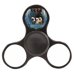 Christmas, Cute Dogs With Christmas Hat Finger Spinner by FantasyWorld7