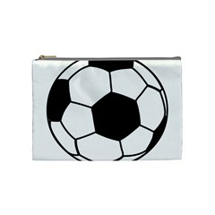 Soccer Lovers Gift Cosmetic Bag (medium) by ChezDeesTees
