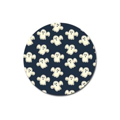 Hand Drawn Ghost Pattern Magnet 3  (round) by BangZart