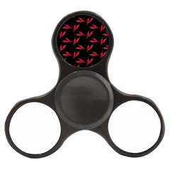 Red, Hot Jalapeno Peppers, Chilli Pepper Pattern At Black, Spicy Finger Spinner by Casemiro
