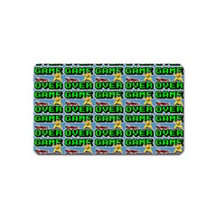 Game Over Karate And Gaming - Pixel Martial Arts Magnet (name Card) by DinzDas
