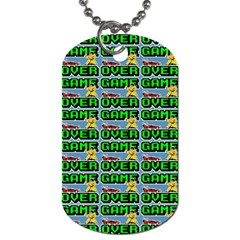 Game Over Karate And Gaming - Pixel Martial Arts Dog Tag (two Sides) by DinzDas