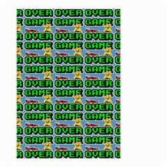 Game Over Karate And Gaming - Pixel Martial Arts Small Garden Flag (two Sides) by DinzDas