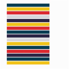 Horizontal Colored Stripes Large Garden Flag (two Sides) by tmsartbazaar