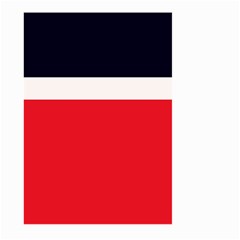 Navy Blue With Red Large Garden Flag (two Sides) by tmsartbazaar