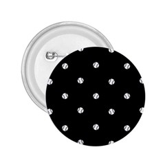 Black And White Baseball Motif Pattern 2 25  Buttons by dflcprintsclothing