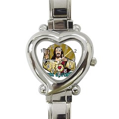 Buddy Christ Heart Italian Charm Watch by Valentinaart